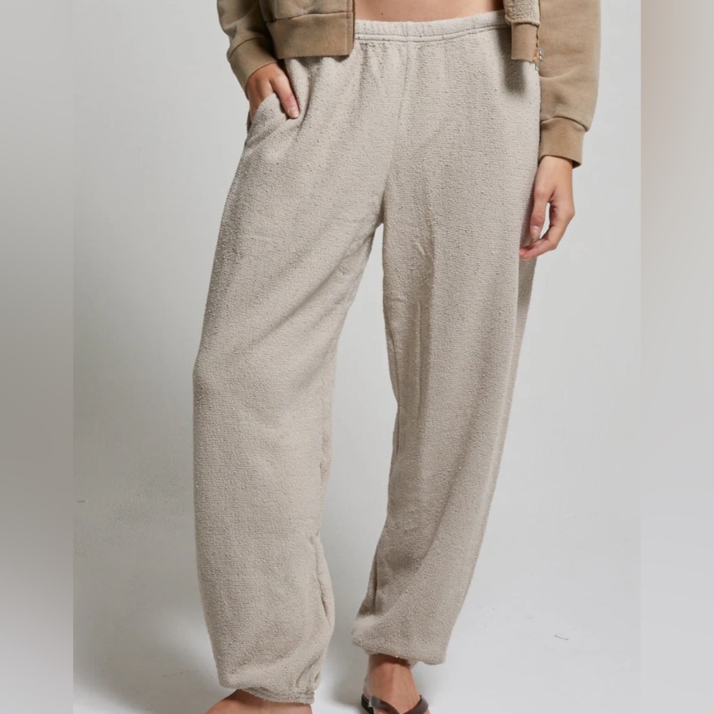Cozy Beige Women's Pants - AGNES BOUCLE SWEATPANT